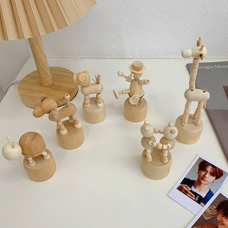 Creative Cool Wood Animal Ornaments Decorations