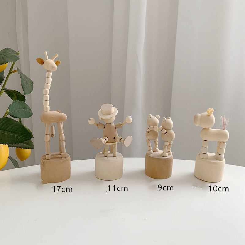 Creative Cool Wood Animal Ornaments Decorations