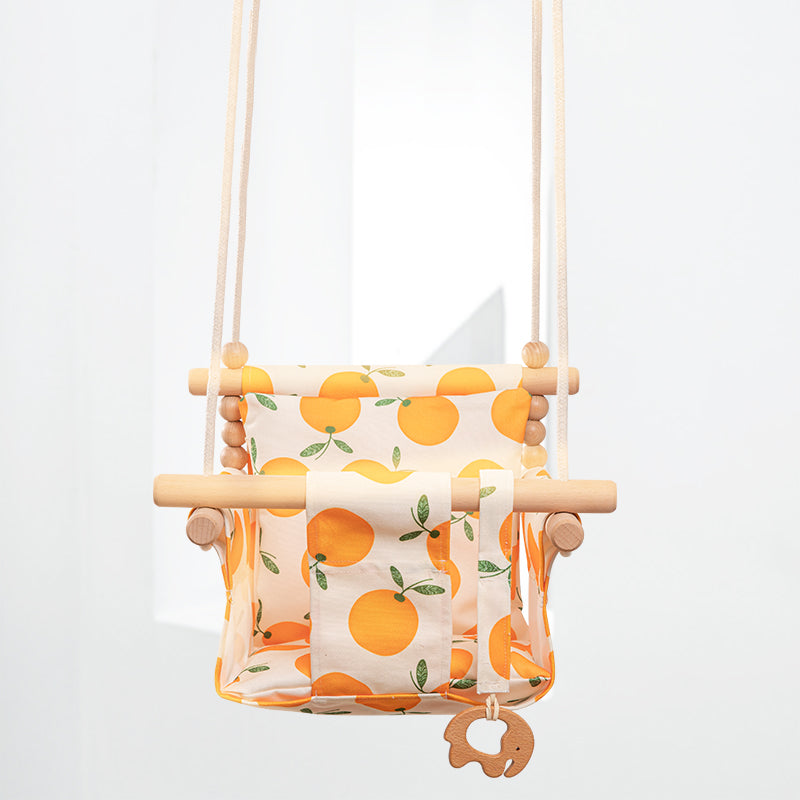 Cotton Canvas Baby Swing Chair Hanging Swing Indoor Outdoor