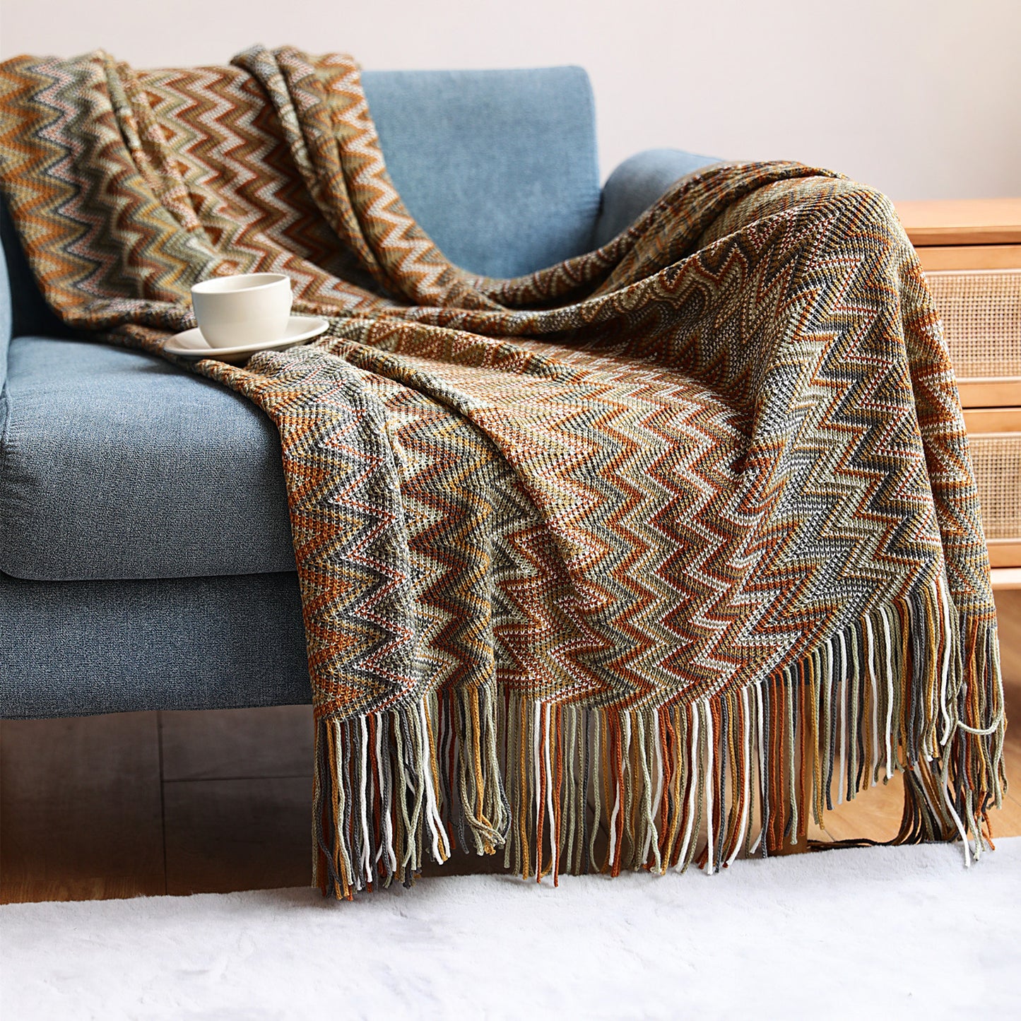 ﻿Bohemian Sofa Cross Border Knitting Office Nap Air Conditioning Blanket