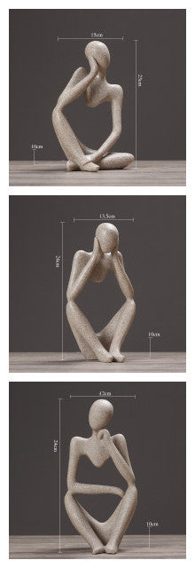 Creative Abstract Character Jane Ou Thinker Ornaments