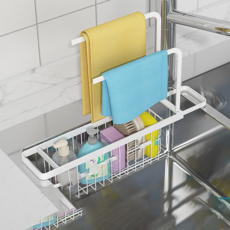 Kitchen Sink Supplies Toilet Bathroom Rag Storage Rack