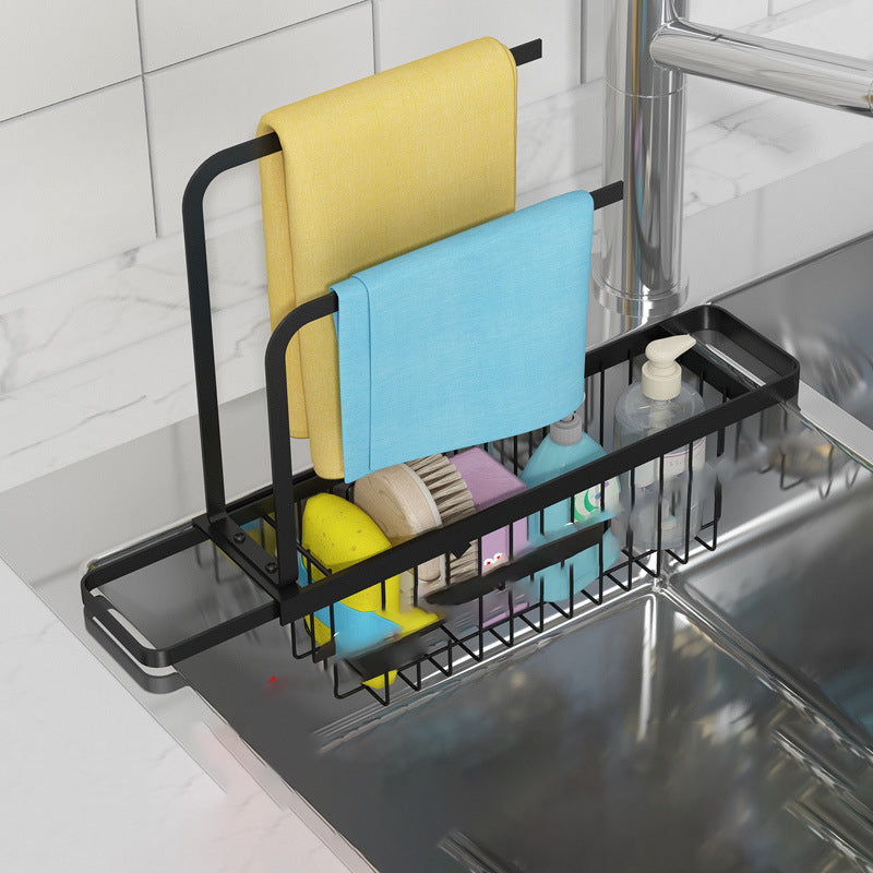 Kitchen Sink Supplies Toilet Bathroom Rag Storage Rack