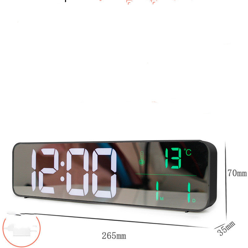 Music LED Digital Alarm Clock Temperature Date Display