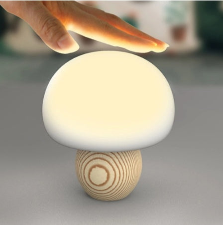 Silicone LED Night Lamp Brightness Adjustable Mushroom Night Light