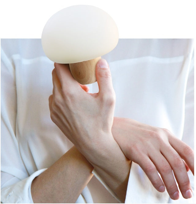 Silicone LED Night Lamp Brightness Adjustable Mushroom Night Light