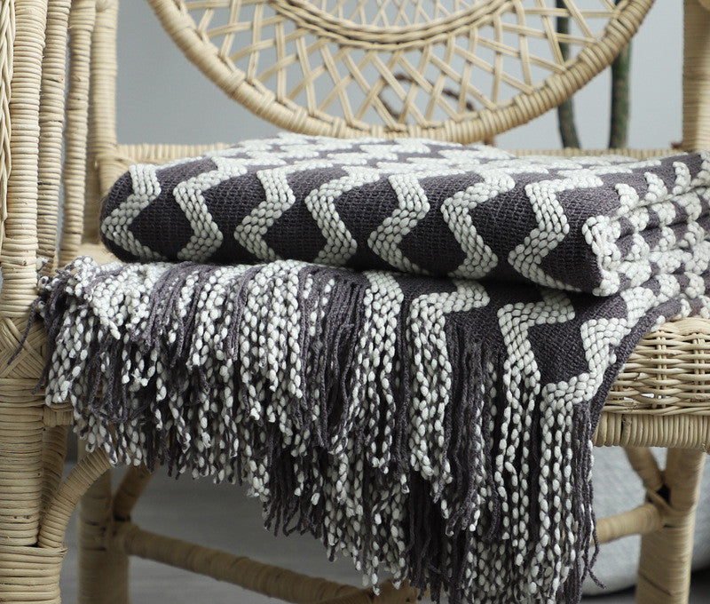 Nordic Knitted Decorative Blanket Sofa Blanket