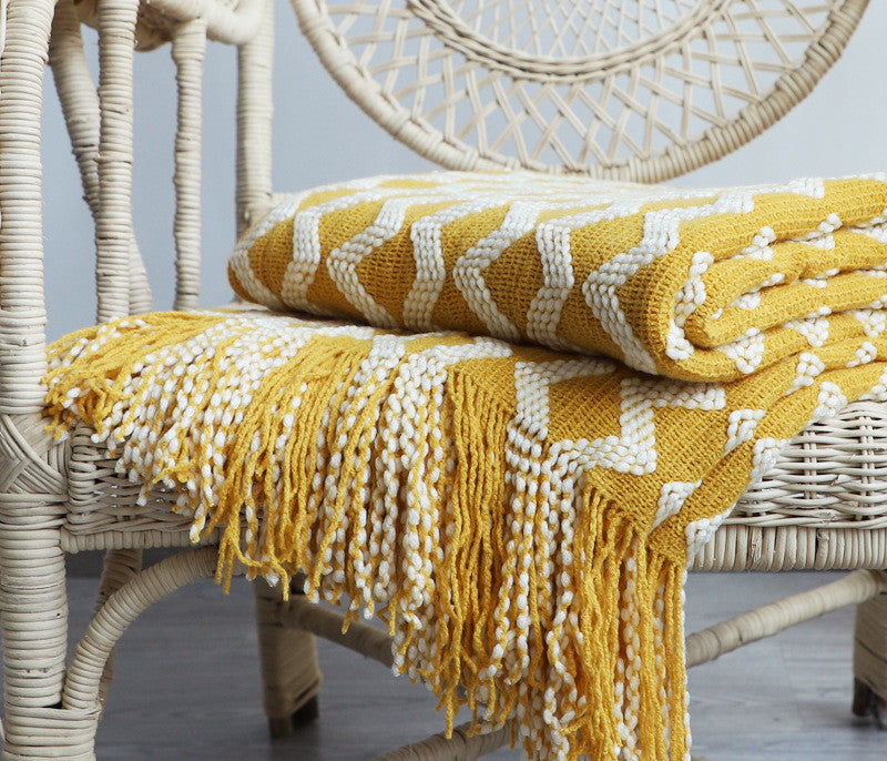 Nordic Knitted Decorative Blanket Sofa Blanket