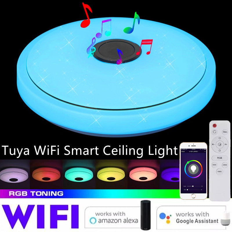 Tuya Wifi Smart Ceiling Light Led Colorful App Remote Control