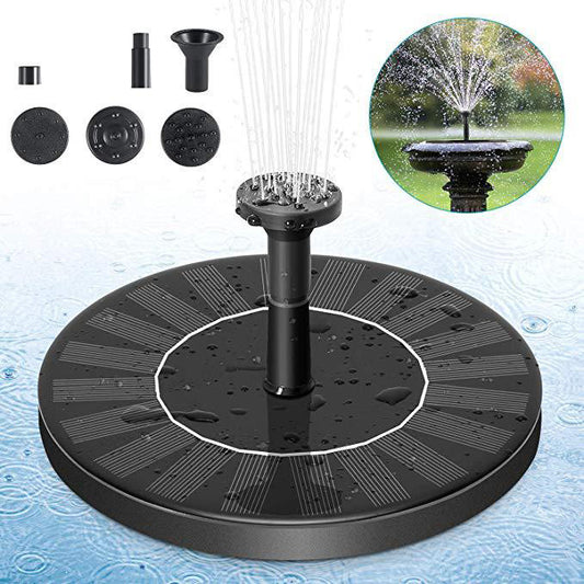 Solar Fountain  Water  Outdoor Garden Circular Floating