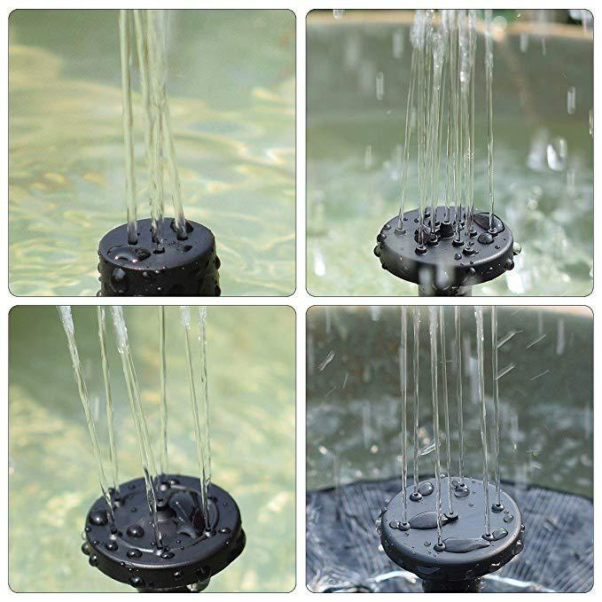 Solar Fountain  Water  Outdoor Garden Circular Floating