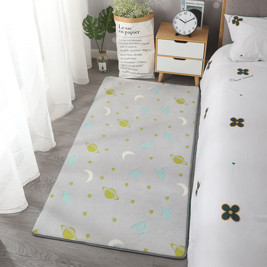 Simple Luminous Geometric Printing Floor Mats For Household Carpets