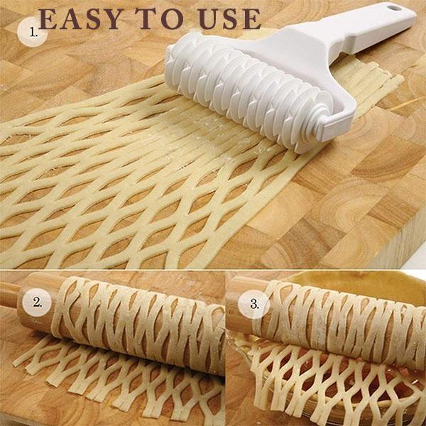 Kitchen Pizza Roller Pin Bread Hole Puncher Baking Needle