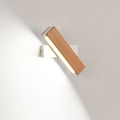 Wooden LED Wall Lamp Modern Adjustable Lighting Bar Home Decor