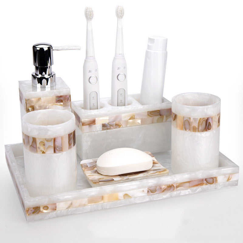 Light Luxury Shell Bathroom Decoration Accessories