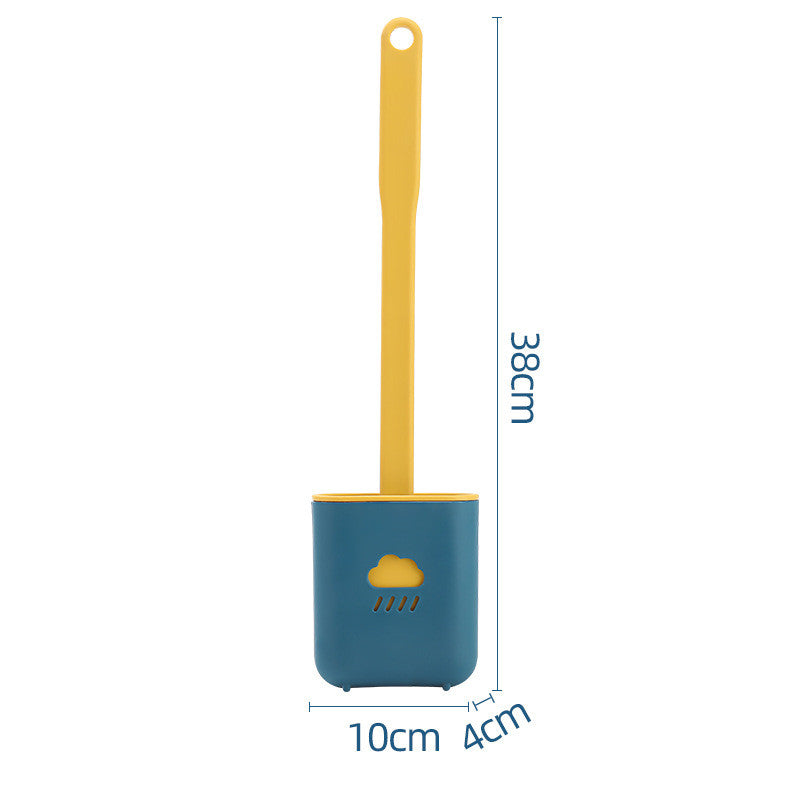 Wall-Mounted Silicone Toilet Brush Tool