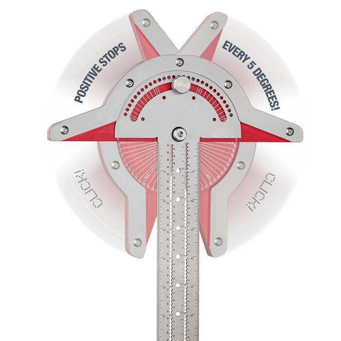 Woodworkers Edge Ruler Protractor Angle Protractor Two Arm