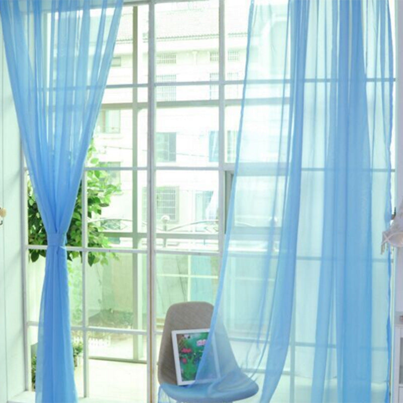Curtains Solid Tulle Modern Curtains For Living Room