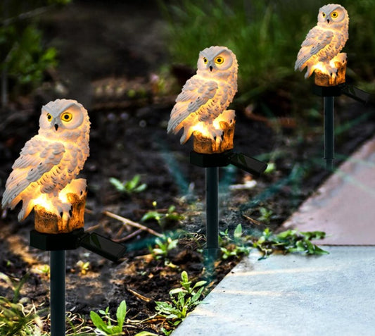 Solar Owl Garden Light Outdoor LED Lawn Lamp For Garden