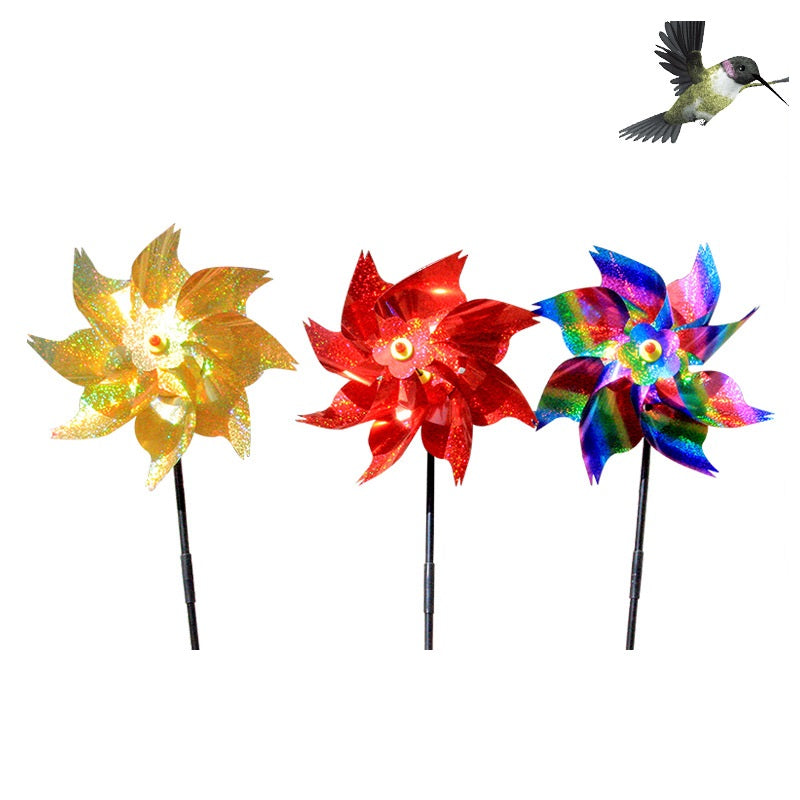 Bird Repeller Pinwheels Reflective Sparkly Bird Deterrent