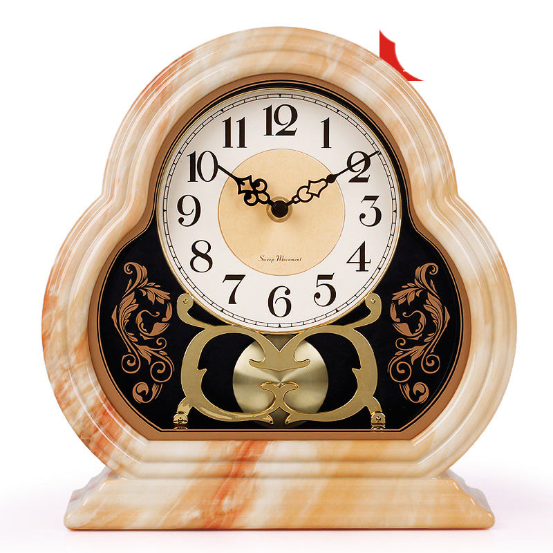 European Style Creative Clock Living Room Desk Clock