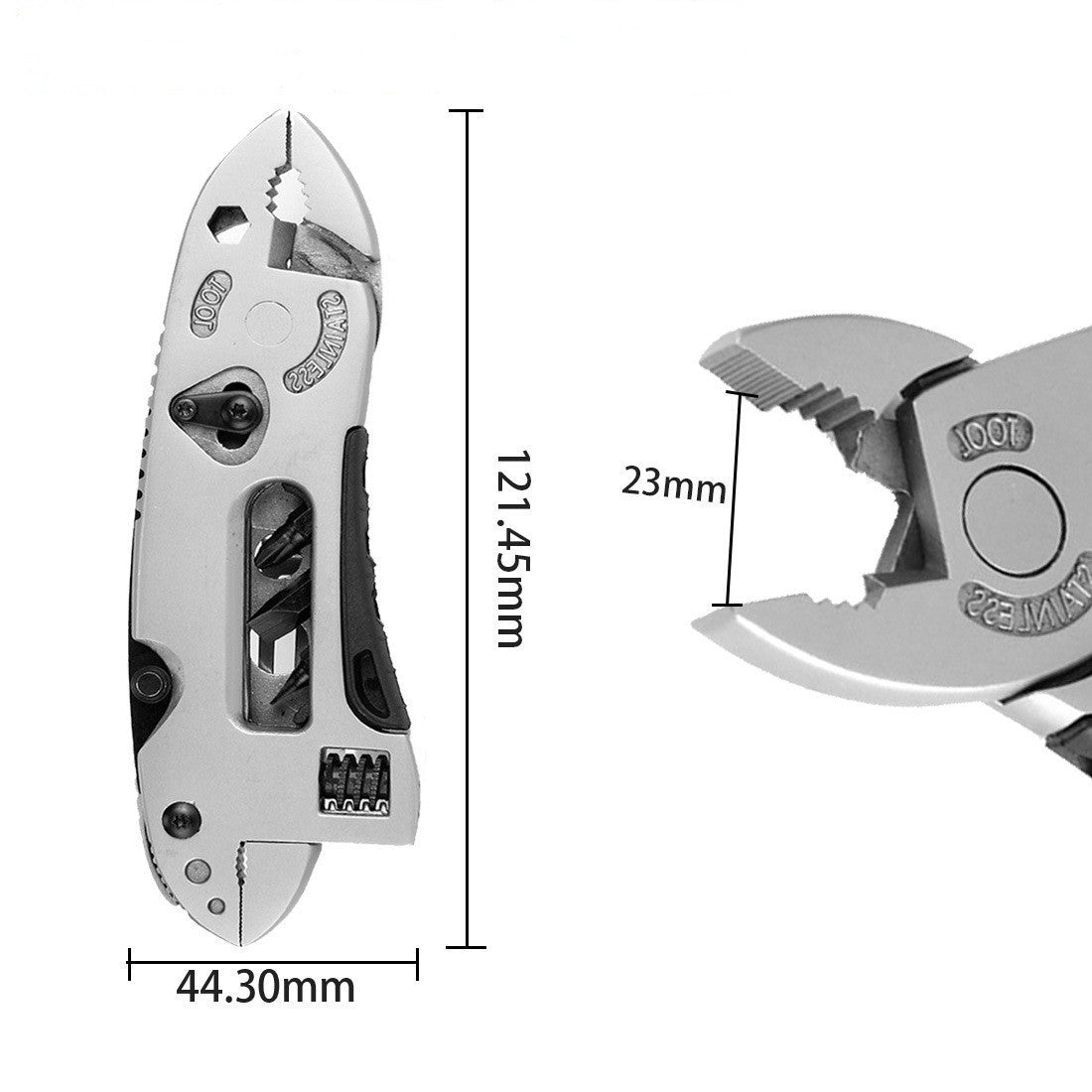 Adjustable Wrench Jaw Spanner Repair Tool Multitool Pliers