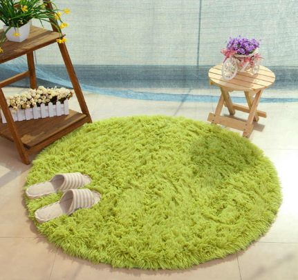 Fluffy Round Rug Carpets For Living Room Decor Faux Fur Carpet