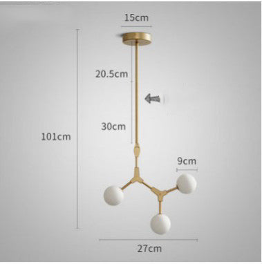 Dining Lamp Bedroom Bar Designer Magic Bean Chandelier