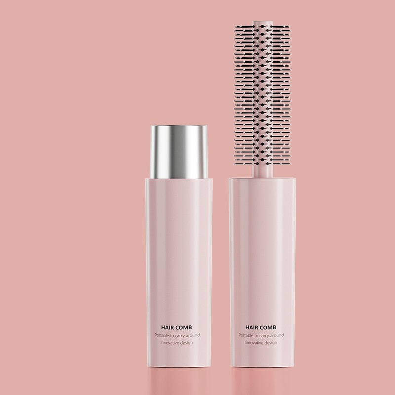 Portable Hair Curling Comb Inner Buckle Cylinder Rolling Comb