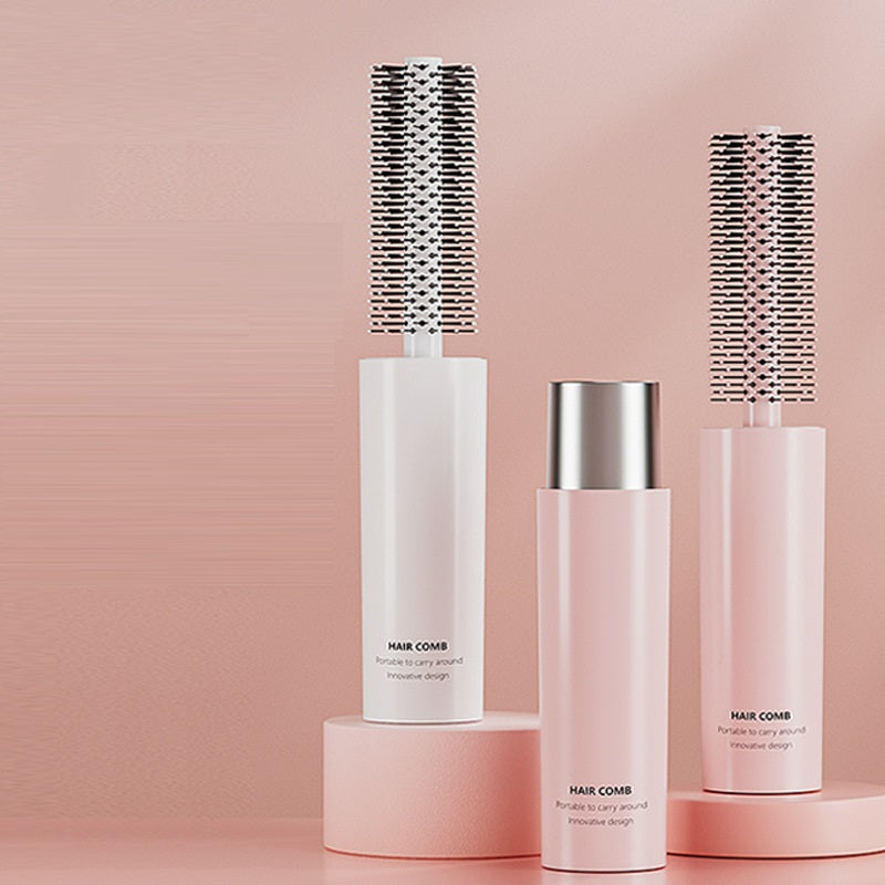 Portable Hair Curling Comb Inner Buckle Cylinder Rolling Comb