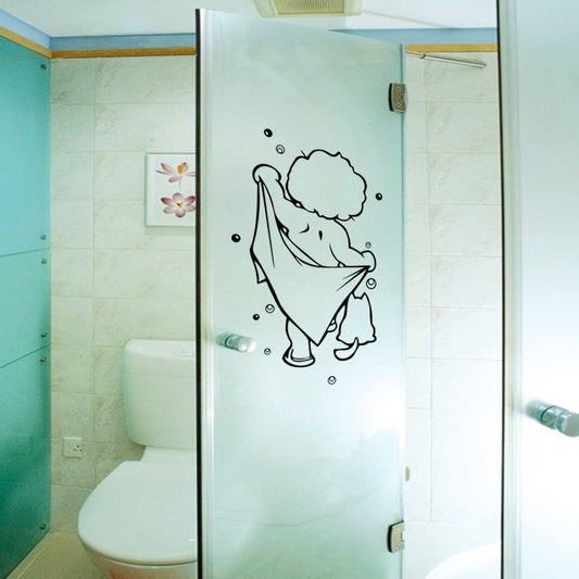 Baby shower carved bathroom bathroom wall sticker