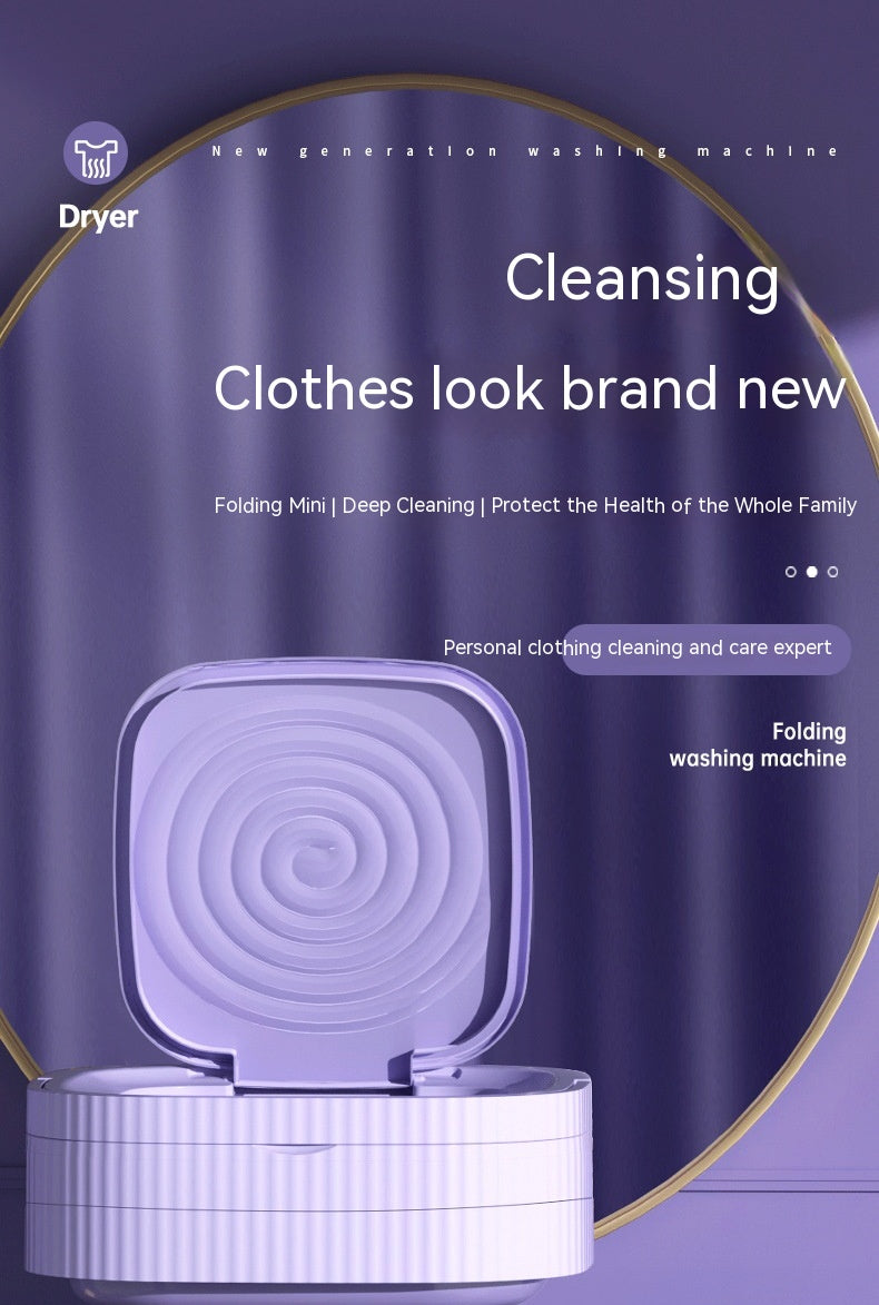 Plastic Folding Washing Machine Automatic Washing Underwear