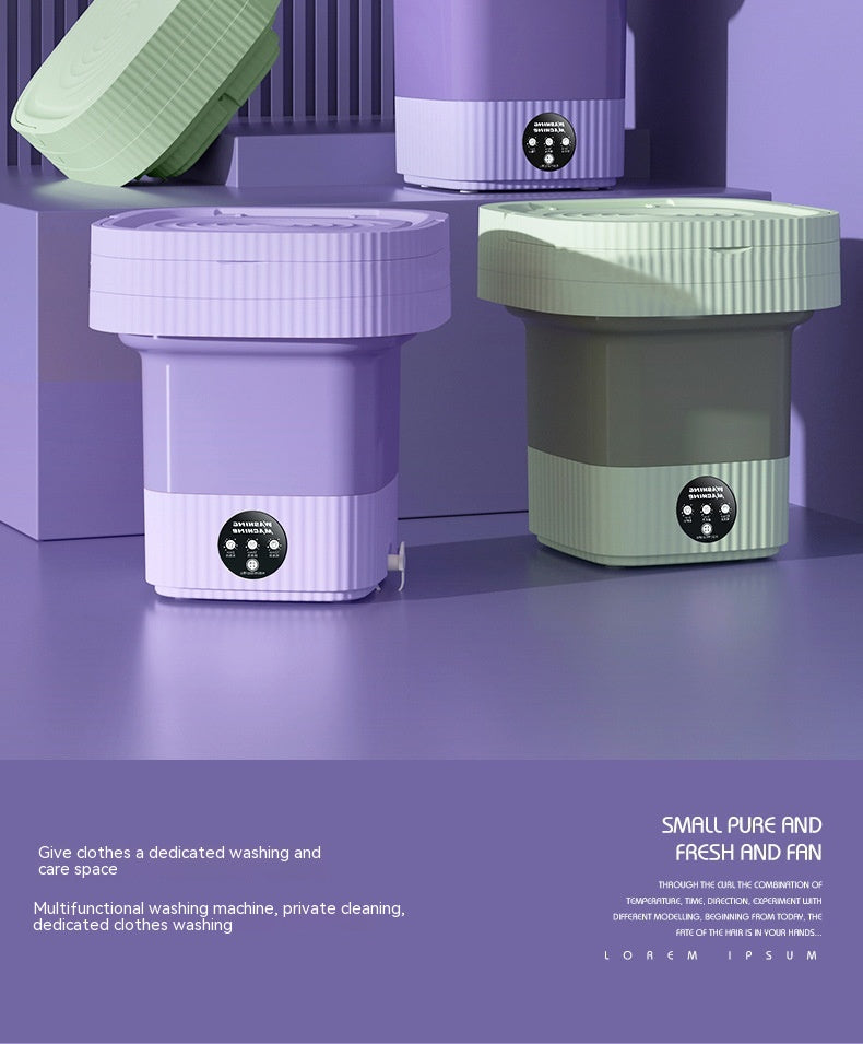 Plastic Folding Washing Machine Automatic Washing Underwear
