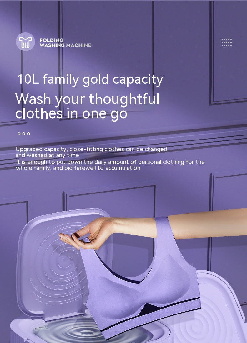 Plastic Folding Washing Machine Automatic Washing Underwear