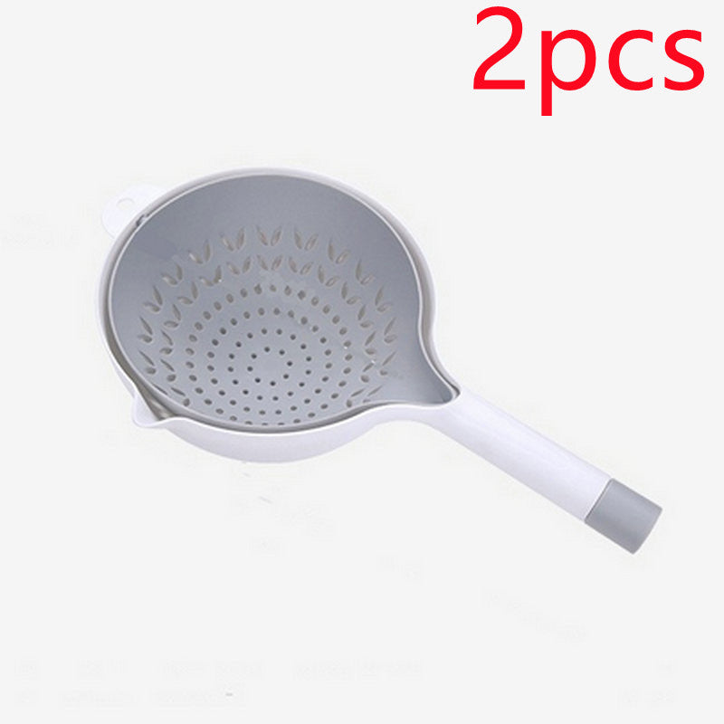 Double-layer Drain Basket Creative Kitchen Gadgets