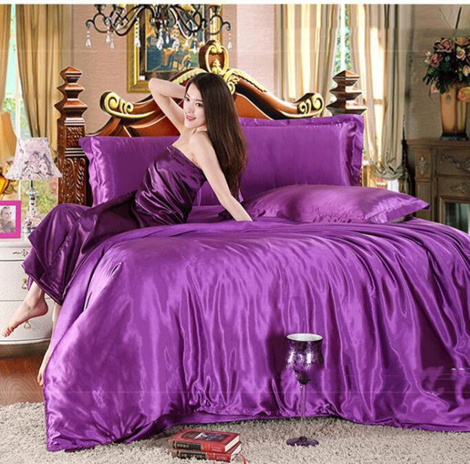 Solid color quilt cover