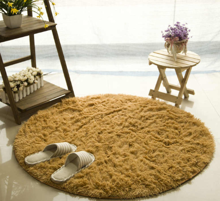 Fluffy Round Rug Carpets For Living Room Decor Faux Fur Carpet