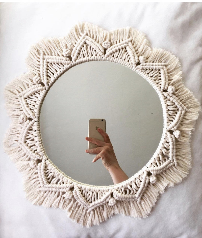 Sunflower. INS Scandinavian Girl Heart Mirror Handmade