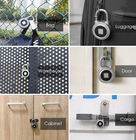 Smart lock fingerprint padlock mobile phone APP control Bluetooth