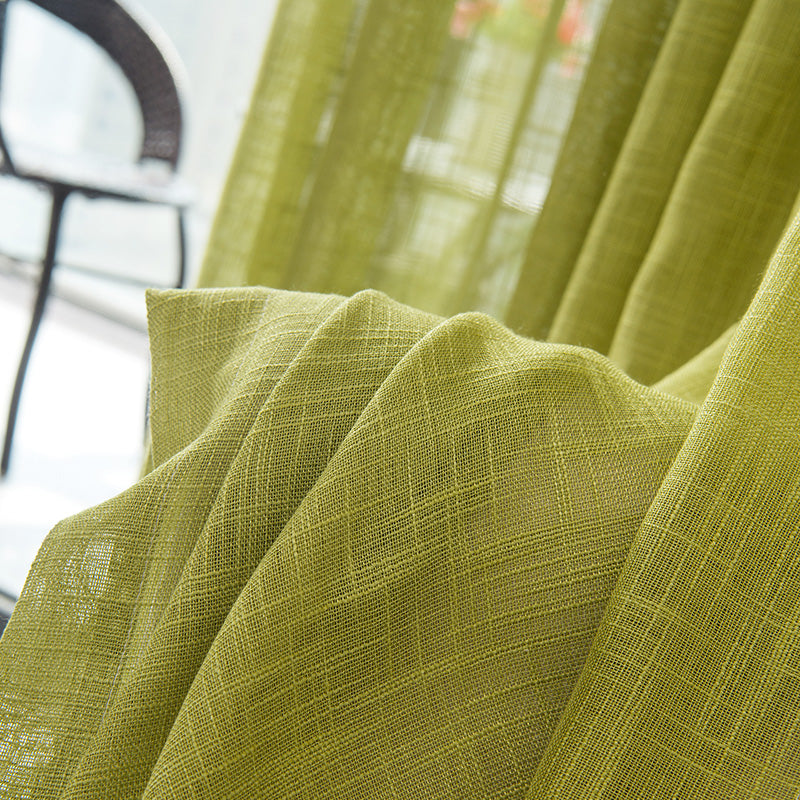 Linen curtains