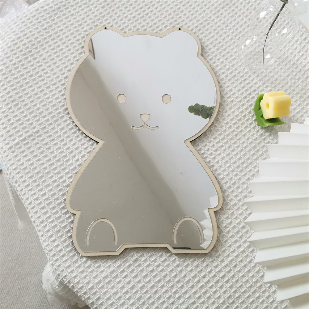 Ins Nordic Creative Home Decoration Crafts Rabbit Bear Acrylic Mirror