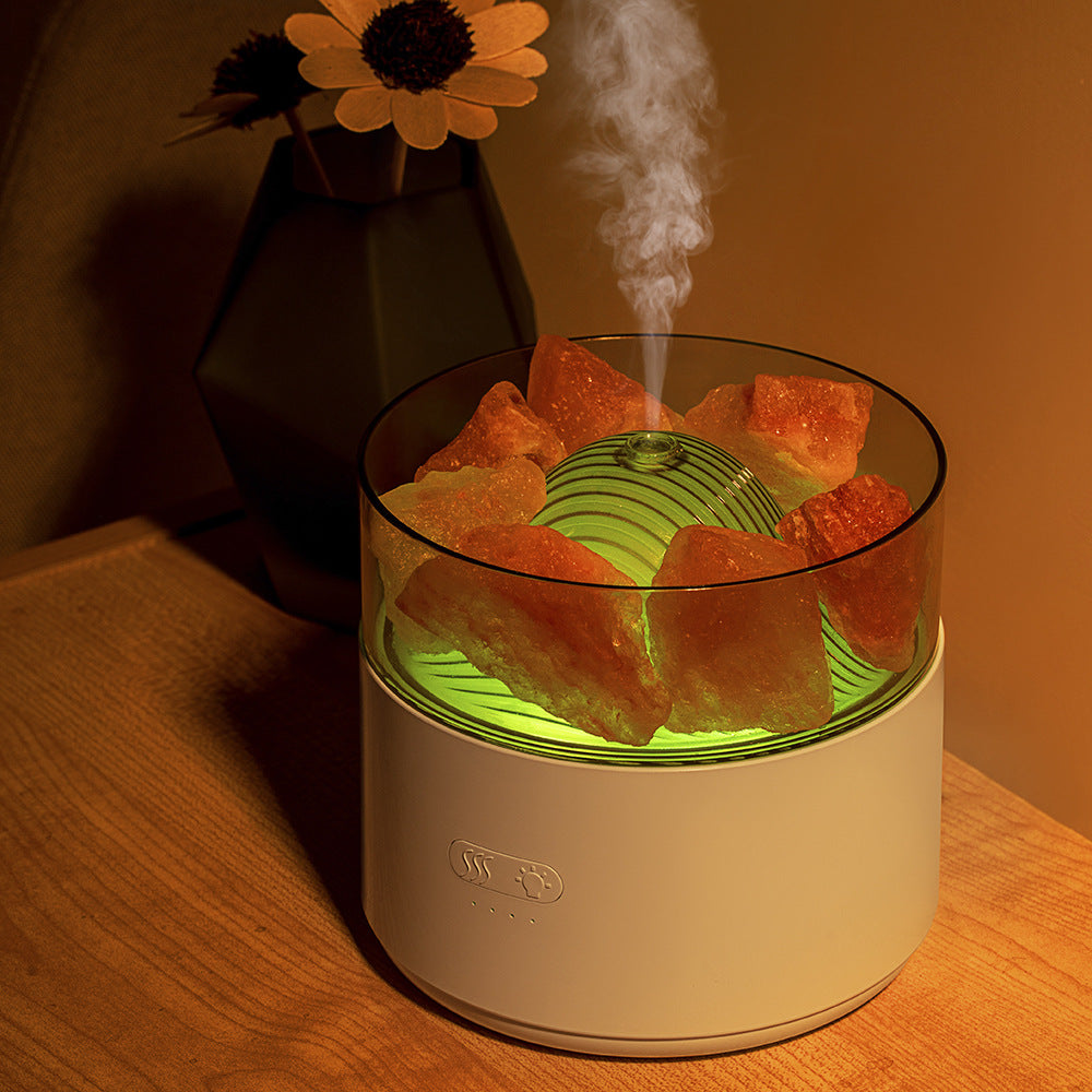 Cool-Mist Impeller Air Humidifier Crystal Salt Aroma Diffuser