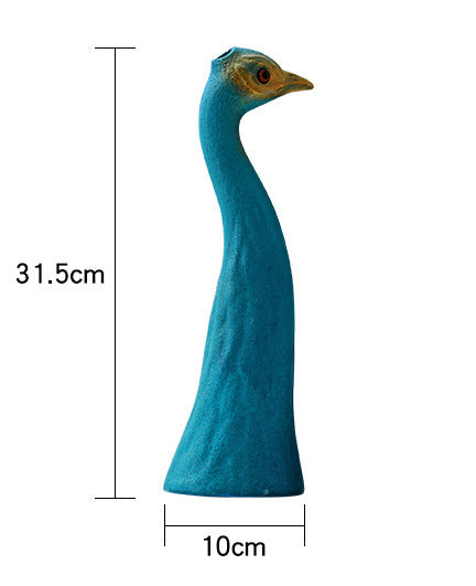 Creative Peacock Vase Home Accessories Living Room Room