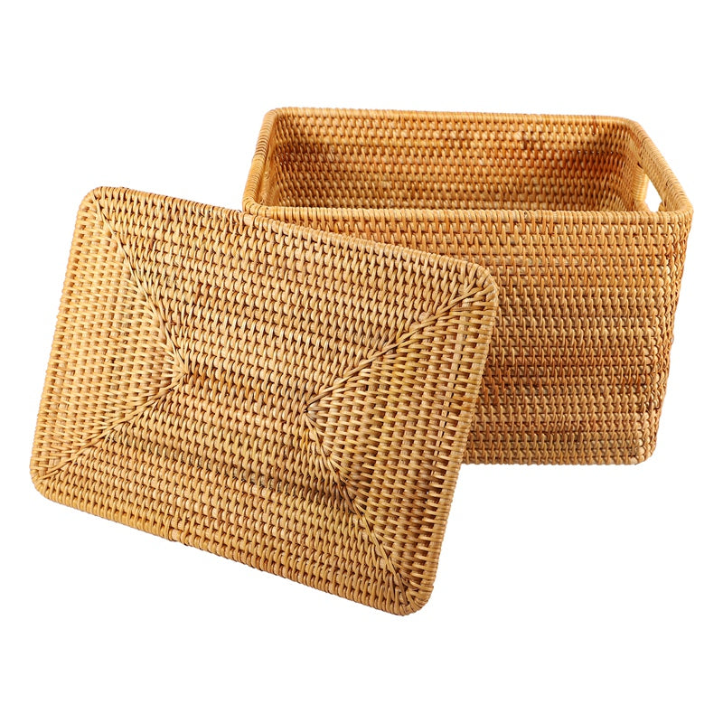 Vietnamese Rattan Storage Baskets Handmade