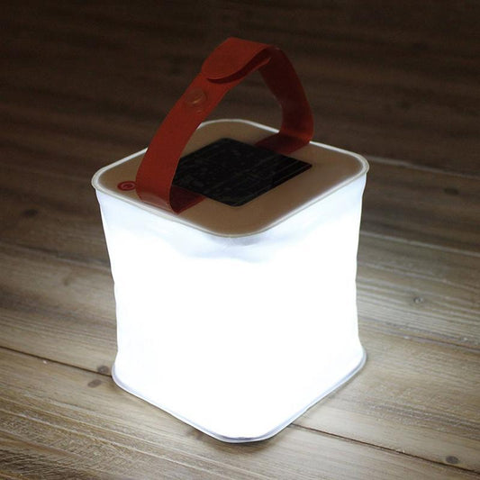 New LED Lantern Solar Collapsible Camp Flashlight Torch Light