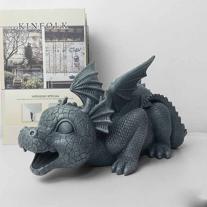 Creative Dinosaur Statue Cute Resin Crafts Fountain Ornament