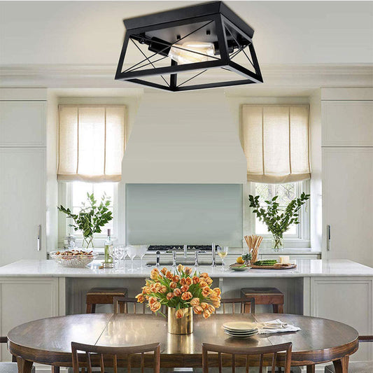 Dining Roomliving Room Iron Vintage Industrial Wind Ceiling Lamp