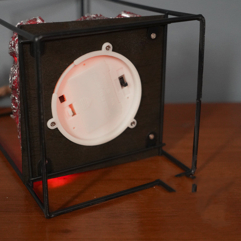 LED Flame Light Home Simulated Charcoal Fireplace Lamp