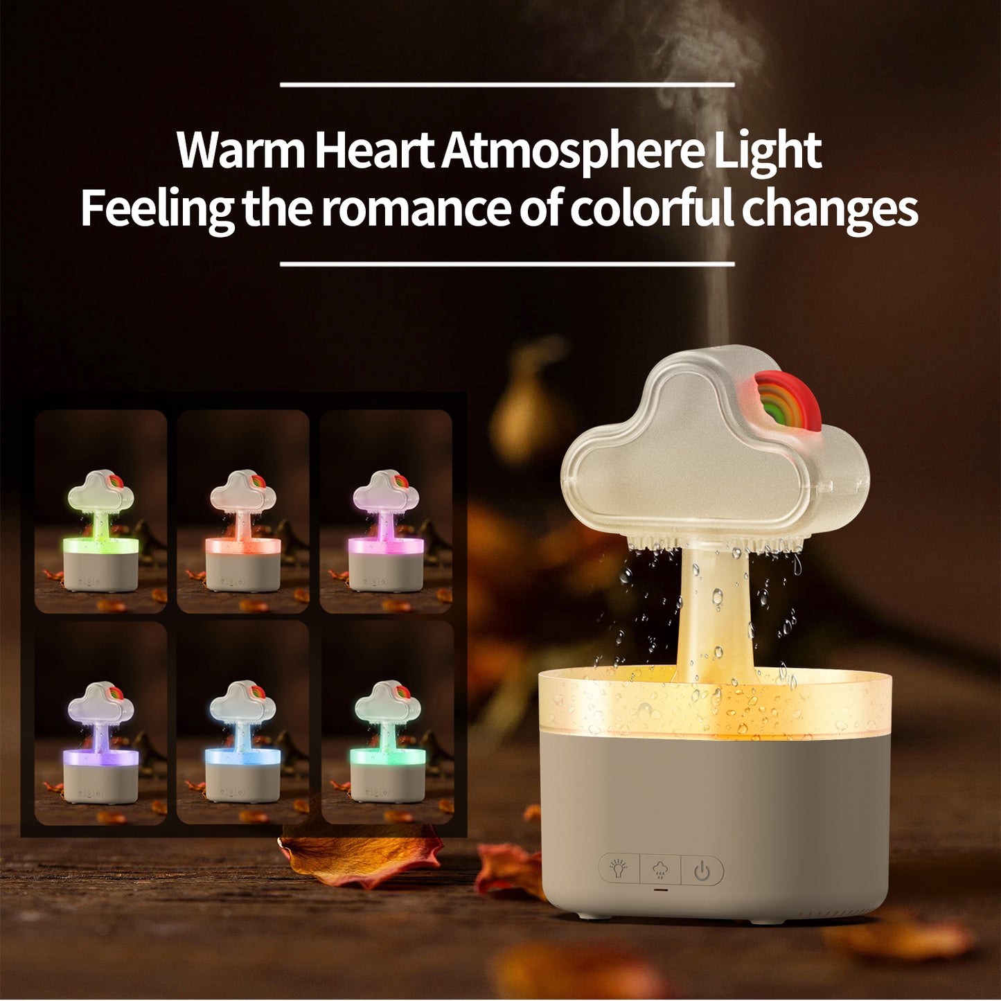 Rainbow After Rain Humidifier Snuggling 500ML Cloud Humidifier