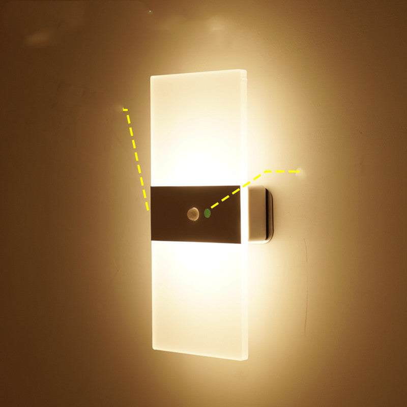 Magnetic Rechargeable Wall Lamp Simple Bedroom Bedside Lamp